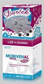 MOBIVENAL micro Simple 100+20 tabliet zadarmo + darček rukavice