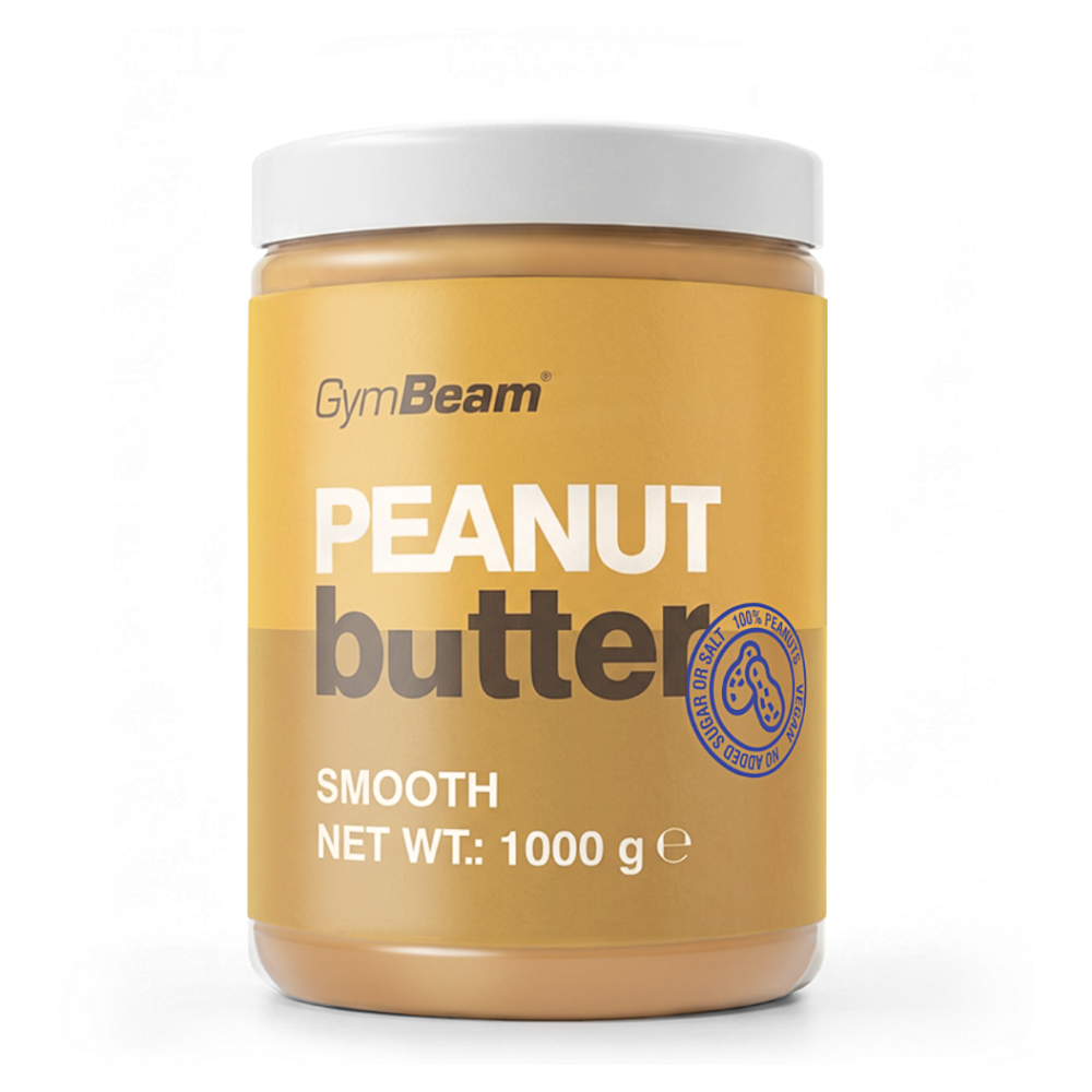 E-shop GYMBEAM Arašidové maslo 100% jemné 900 g