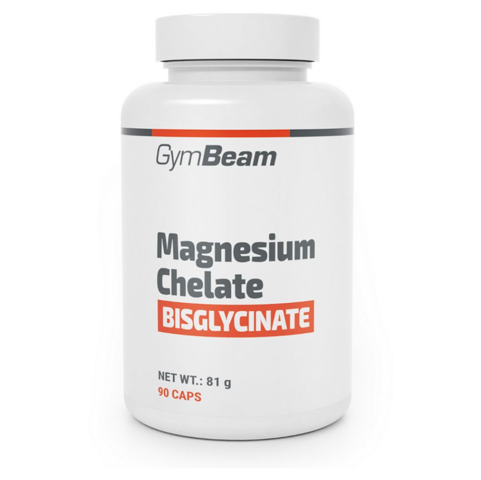 GymBeam Magnesium Chelate Bisglycinate kapsuly na účinné doplnenie horčíka 90 cps