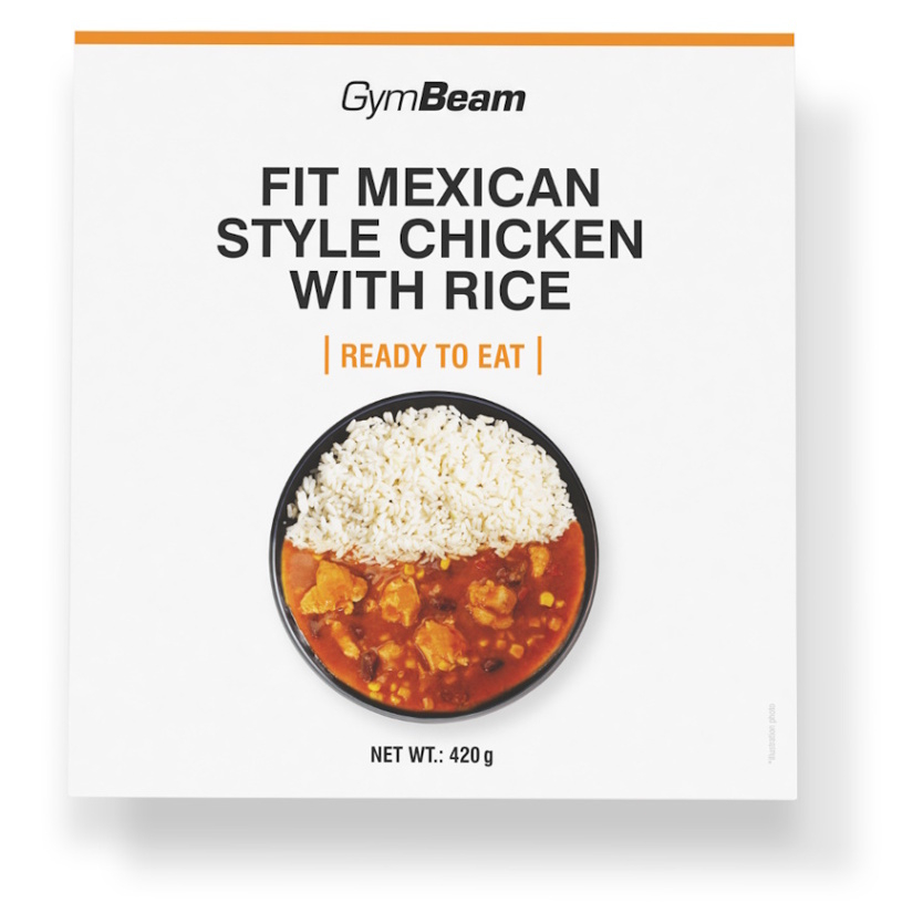 GYMBEAM Fit kuracie s ryžou na mexický spôsob ready to eat 420 g