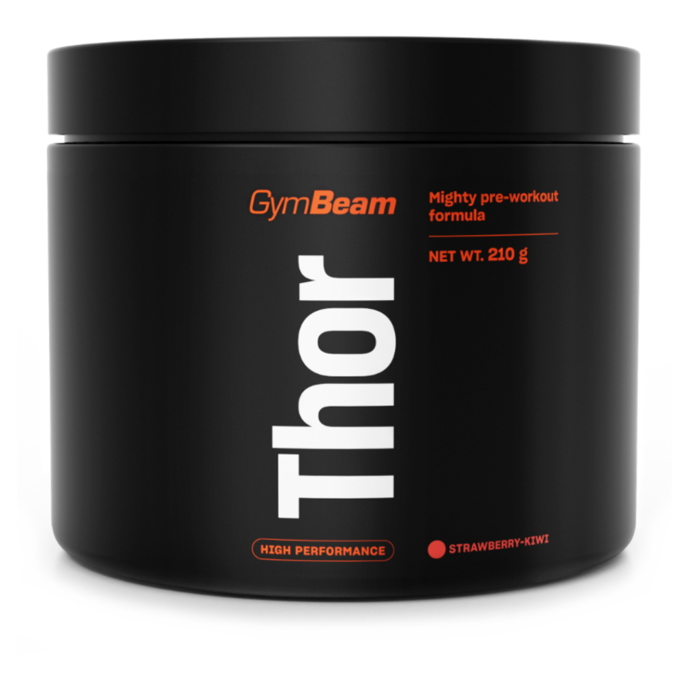 GYMBEAM Thor predtréningový stimulant jahoda kivi 210 g