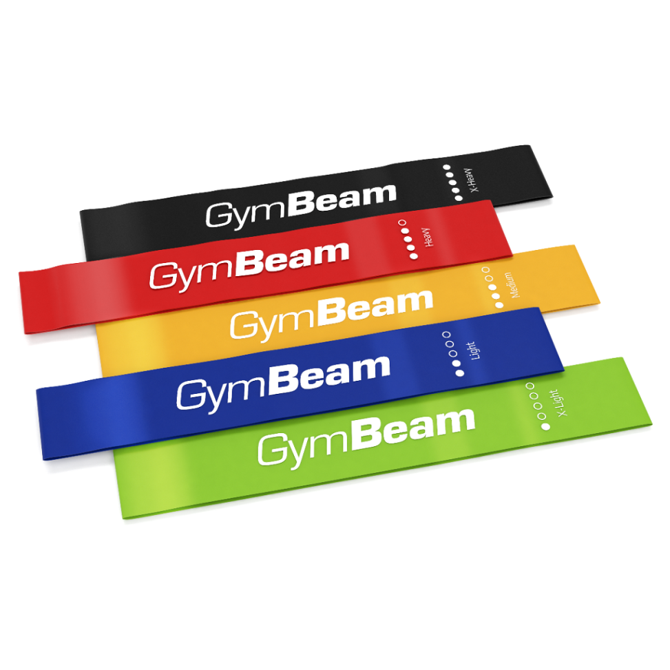 GYMBEAM Resistance set posilňovacích gúm 5 kusov