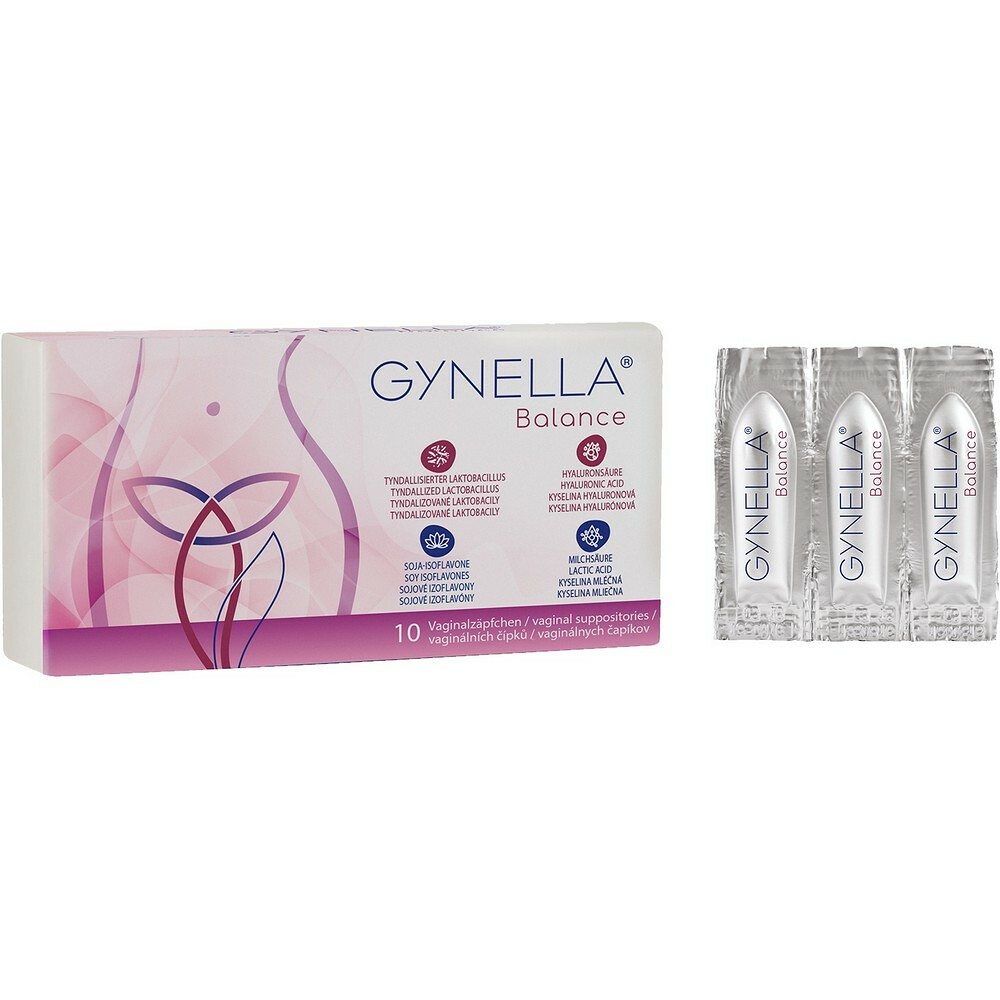 GYNELLA Balance vaginálne čapíky 10 kusov