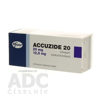 ACCUZIDE 20 tbl flm 20 mg/12,5 mg (blis. PVC/PVDC/Al) 1x100 ks