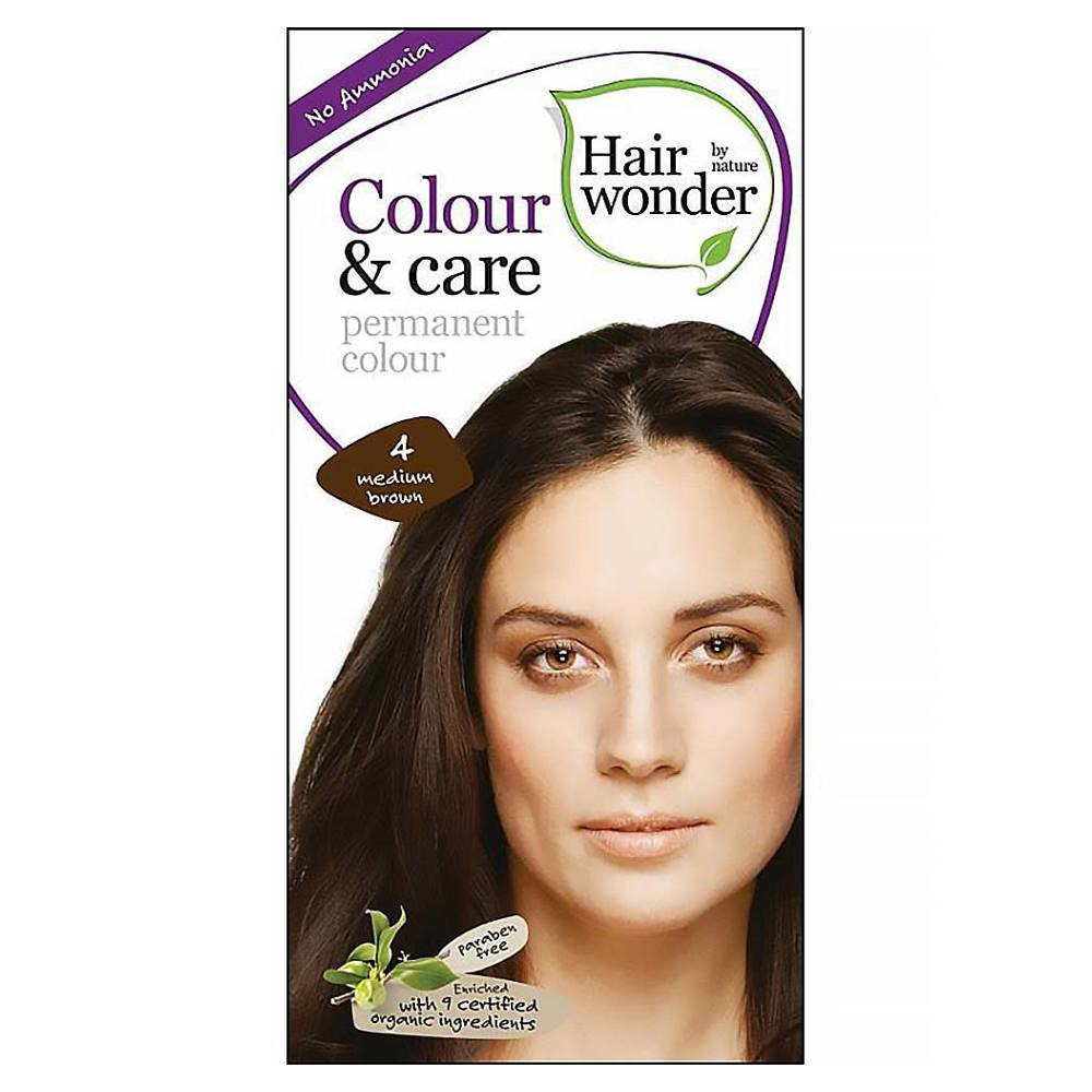 E-shop HAIRWONDER Dlhotrvajúca farba BIO - stredne hnedá 4 – 100 ml