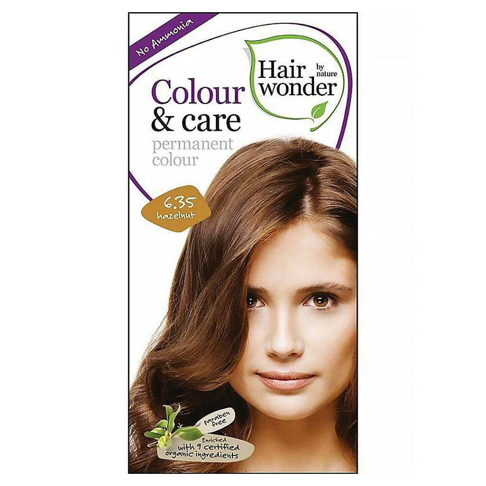 E-shop HAIRWONDER Prírodné dlhotrvajúca farba na vlasy Oriešková 6.35