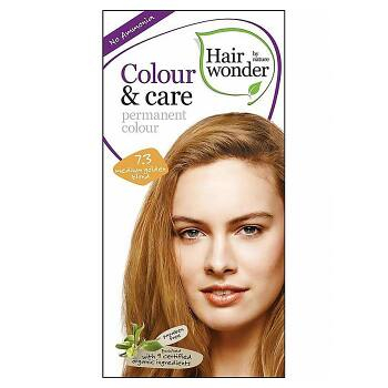 HAIRWONDER Prírodné dlhotrvajúca farba na vlasy Stredne zlatá blond 7.3