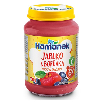 HAMÁNEK Čučoriedka s jablkami 190 g
