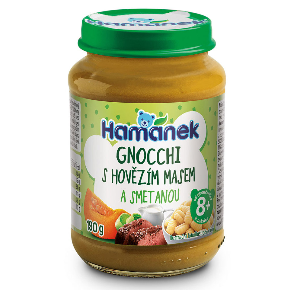 HAMÁNEK Gnocchi s hovädzím mäsom v smotanovej omáčke 190 g