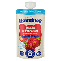 HAMÁNEK Jahoda s tvarohom 8m+ 100 g
