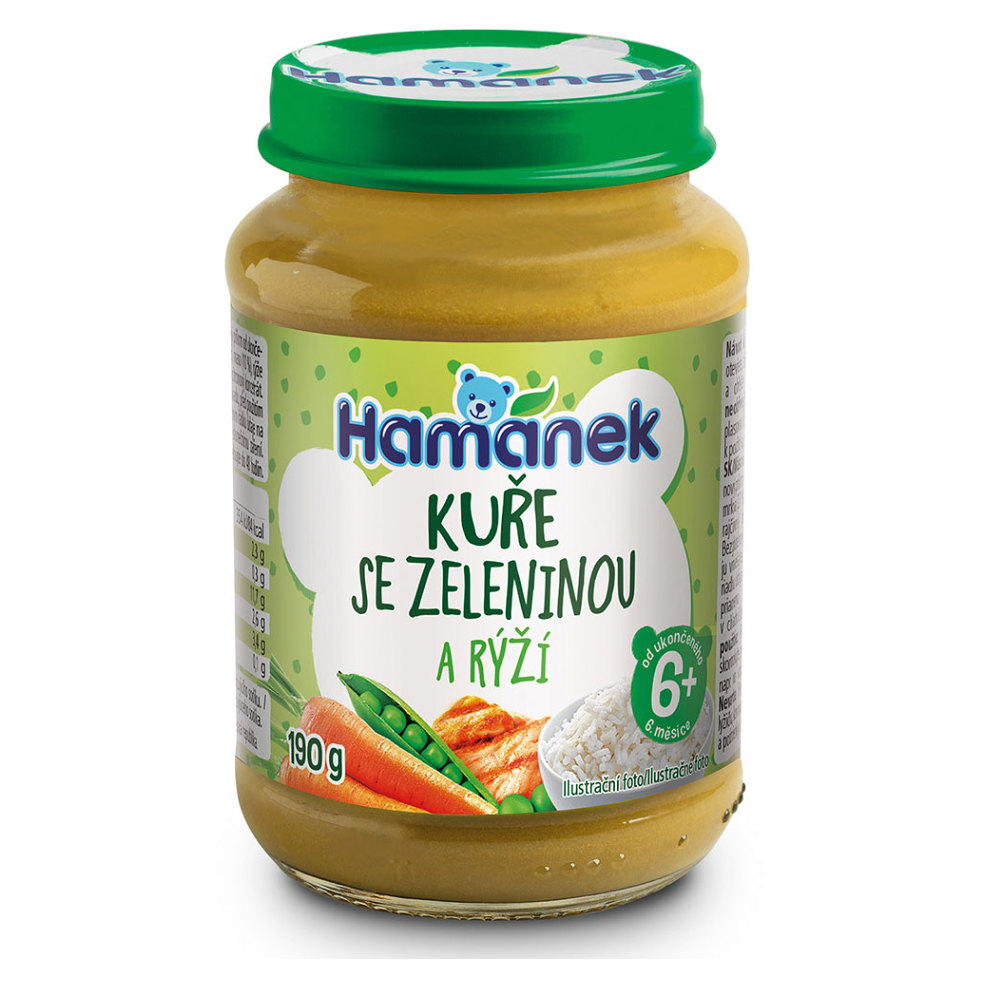 HAMÁNEK Kurča so zeleninou a ryžou 190 g kúpite na Mojalekaren.sk