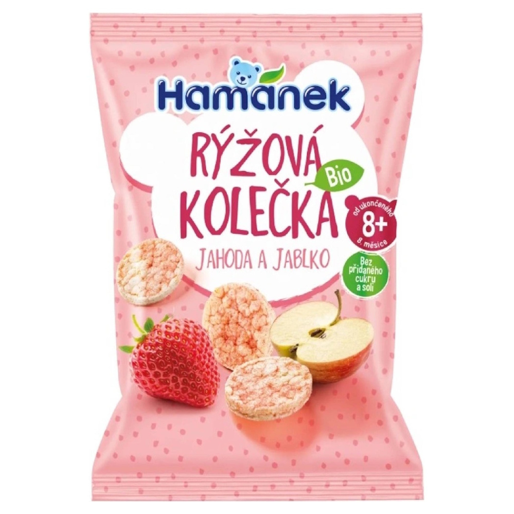 HAMÁNEK BIO Ryžové kolieska Jahoda&Jablko 35 g kúpite na Mojalekaren.sk
