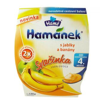 Hamánek Desiata s banánmi 100% ovocia 2x130g