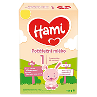 HAMI 1 Počiatočné dojčenské mlieko od narodenia do 6 mesiacov 600 g
