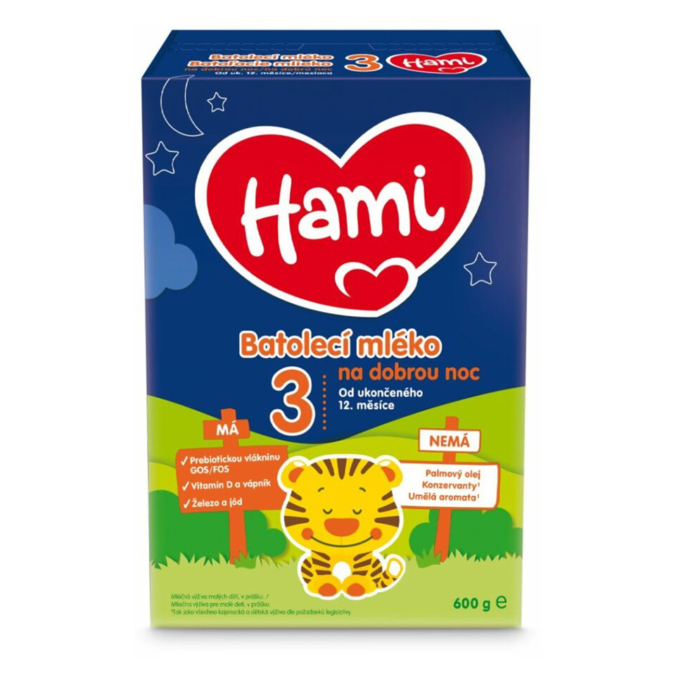 HAMI 3 Batoľacie mlieko na dobrú noc od uk. 12. mesiaca 600 g kúpite na Mojalekaren.sk