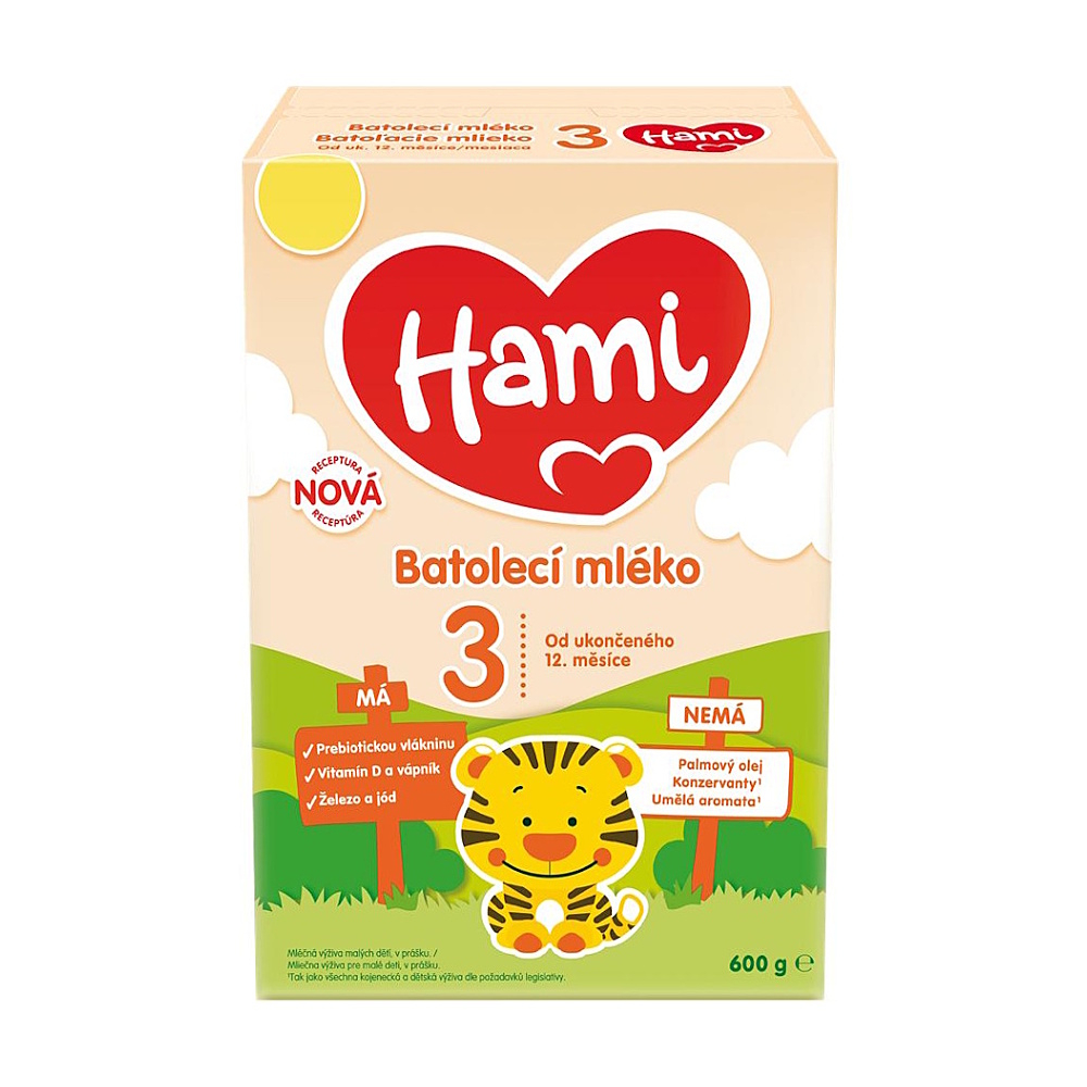 HAMI 3 Batoľacie mlieko od ukončeného 12 do 24 mesiaca 600 g