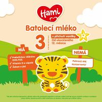 HAMI 3 Batoľacie mlieko s príchuťou vanilky od ukončeného 12. mesiaca 600 g