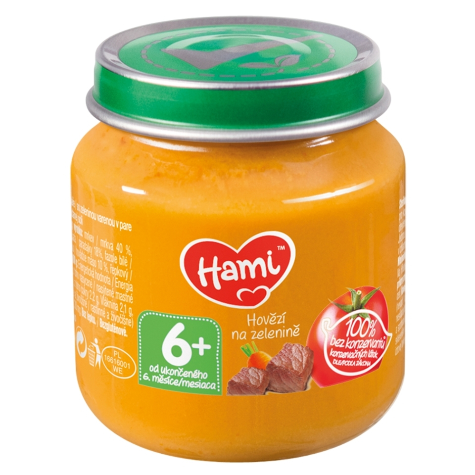 Hami príkrm hovädzie mäso na zelenine 125g kúpite na Mojalekaren.sk