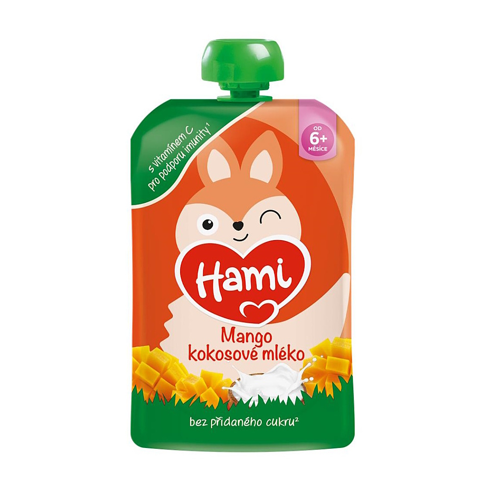 HAMI Kapsička mango kokosové mlieko 6m+ 100 g
