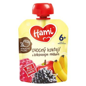 HAMI Kapsička 100% ovocie Ovocný koktail s kokosovým mliekom 90 g