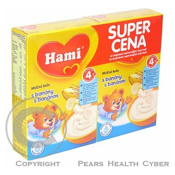 HAMI KASA BANANOVA MLIECNA  225G X 2 (Mliečne kaše)