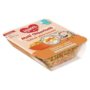 HAMI Malí objavitelia cestoviny s mrkvou a kuracím mäsom 200 g (Cestovinové, ryžové príkrmy)