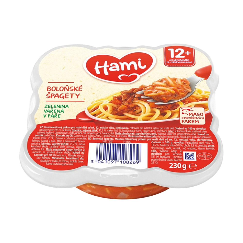 E-shop Hami príkrm Malý Gurmán bolonské špagety 230g