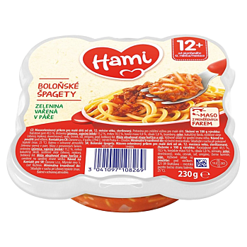 Hami príkrm Malý Gurmán bolonské špagety 230g (Cestovinové, ryžové príkrmy)