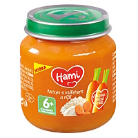 HAMI Mäsozeleninový príkrm mrkva s kuraťom a ryžou 6m+ 125 g