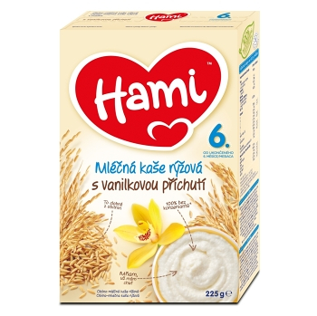 HAMI Mliečna ryžová kaša s vanilkou 225 g