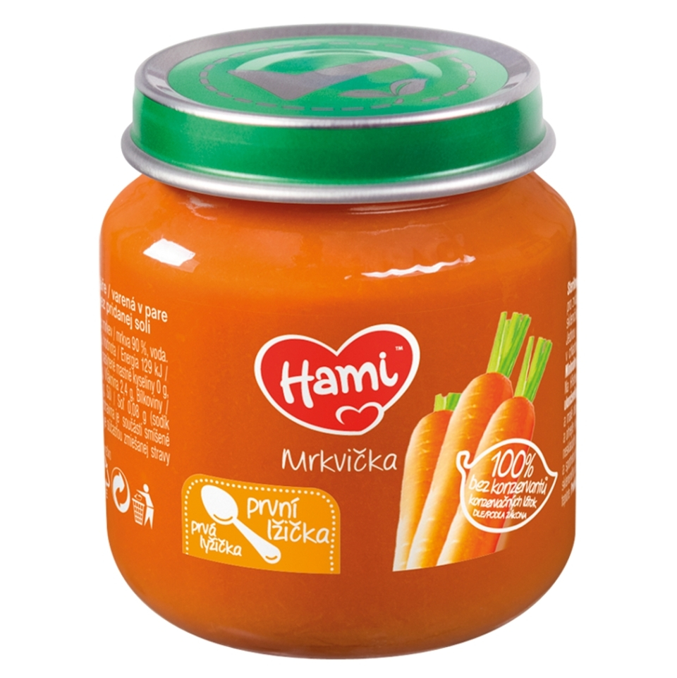 HAMI Prvá lyžička Mrkvička od 4.mesiaca 125 g kúpite na Mojalekaren.sk