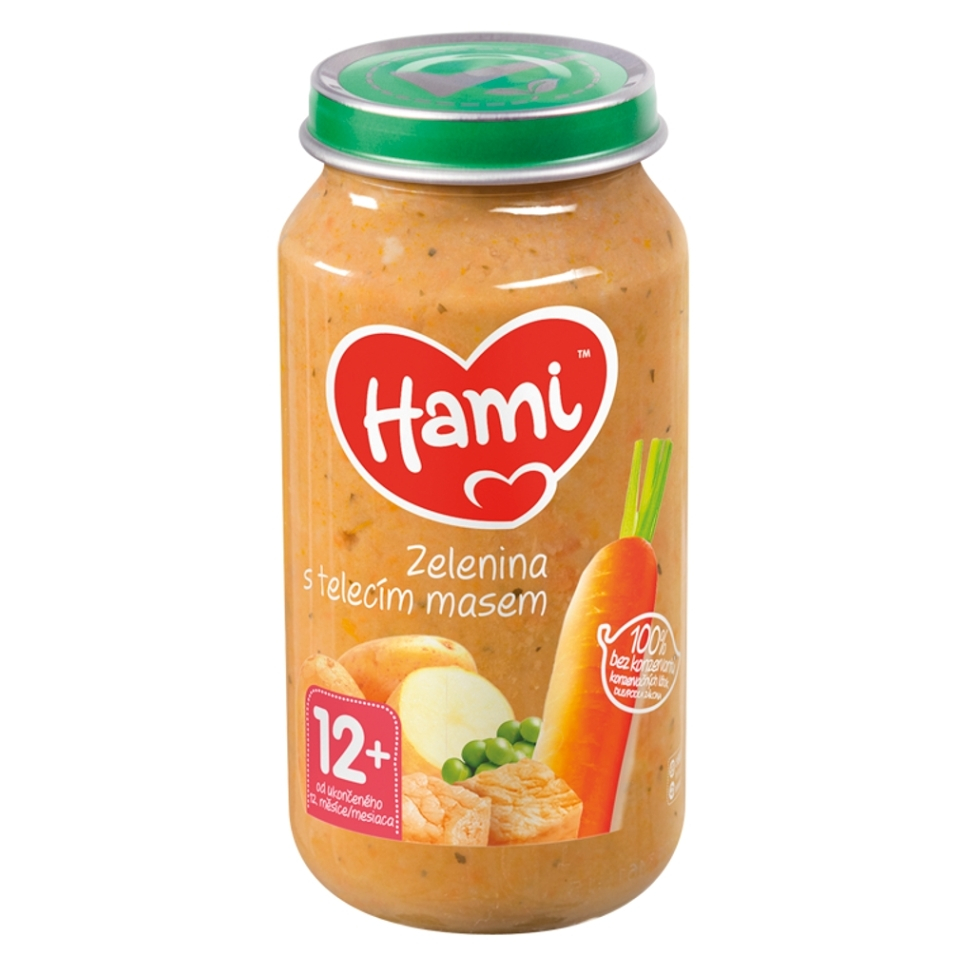 HAMI Zelenina s teľacím mäsom od 12.mesiaca 250 g kúpite na Mojalekaren.sk