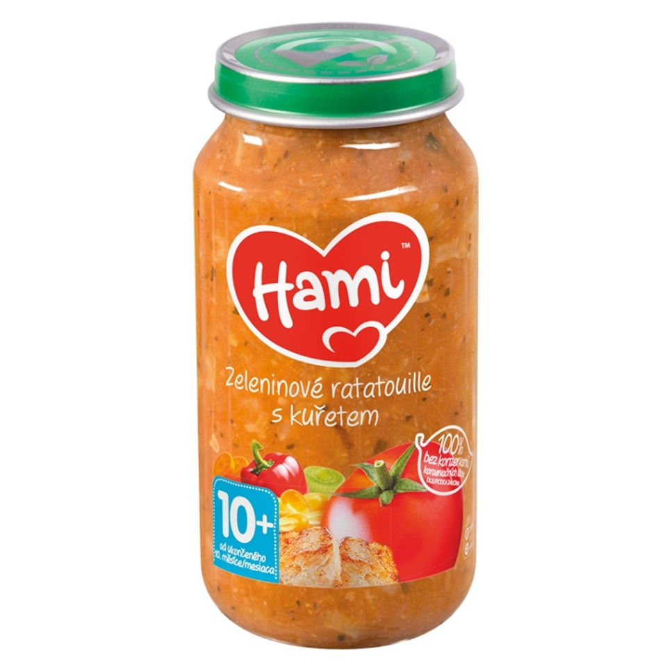 Hami príkrm zeleninové ratatouille s kuraťom 250g kúpite na Mojalekaren.sk