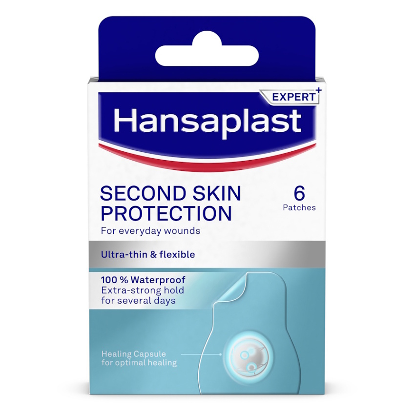 HANSAPLAST Second skin náplasť hydrokoloidná 6 kusov