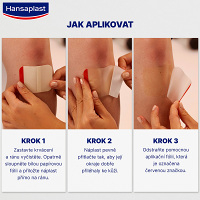 HANSAPLAST Second skin náplasť hydrokoloidná 6 kusov