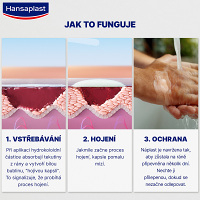HANSAPLAST Second skin náplasť hydrokoloidná 6 kusov