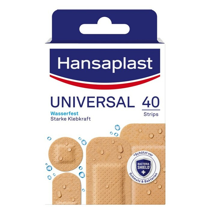 Hansaplast Vodotesné náplasti Univerzálne vodoodolná náplasť 40 ks kúpite na Mojalekaren.sk