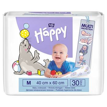 BELLA HAPPY Baby detské hygienické podložky 40 x 60 cm 30 kusov, poškodený obal