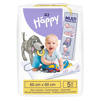 BELLA HAPPY Baby detské hygienické podložky 60 x 60 cm 5 kusov