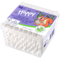 HAPPY Hygienické tyčinky papierové 56 ks
