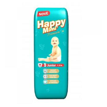 HAPPY MIMI Detské plienky Premium Junior 44 kusov