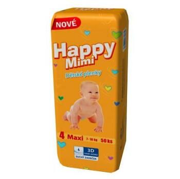 HAPPY MIMI Detské plienky Standard Maxi 50 kusov