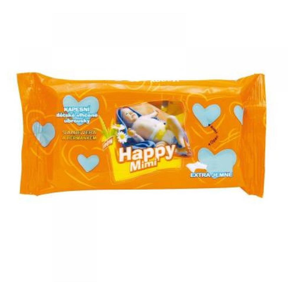 E-shop HAPPY MIMI Detské toaletné vlhčené obrúsky s aloe 72 ks