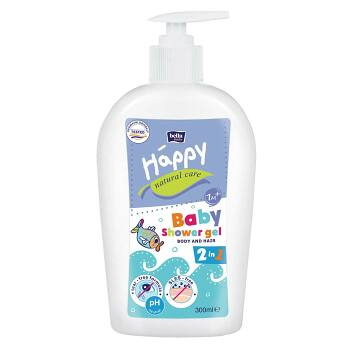 BELLA HAPPY Baby natural care umývací gél na telo a vlasy 300 ml