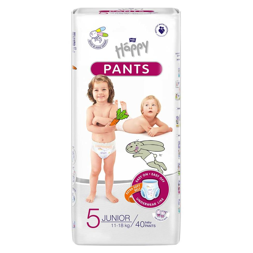BELLA HAPPY Baby pants nohavičkové plienky Junior 11-18 kg 40 kusov kúpite na Mojalekaren.sk