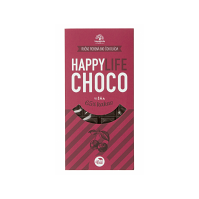 HAPPYLIFE Choco čokoláda 65% horká s višňami 70 g BIO