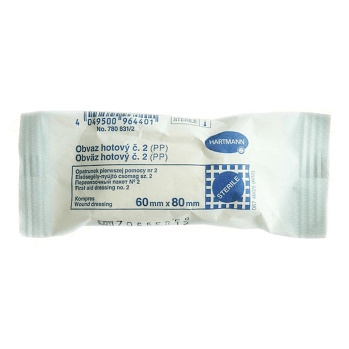 Obväz hotový Economy č.2 malý 60x 80 mm (Ovínadlá a obväzy)