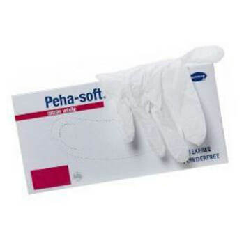 Rukavice vyšetrovacie Peha-Soft NITRILE nepudrované bielej farby S 200ks