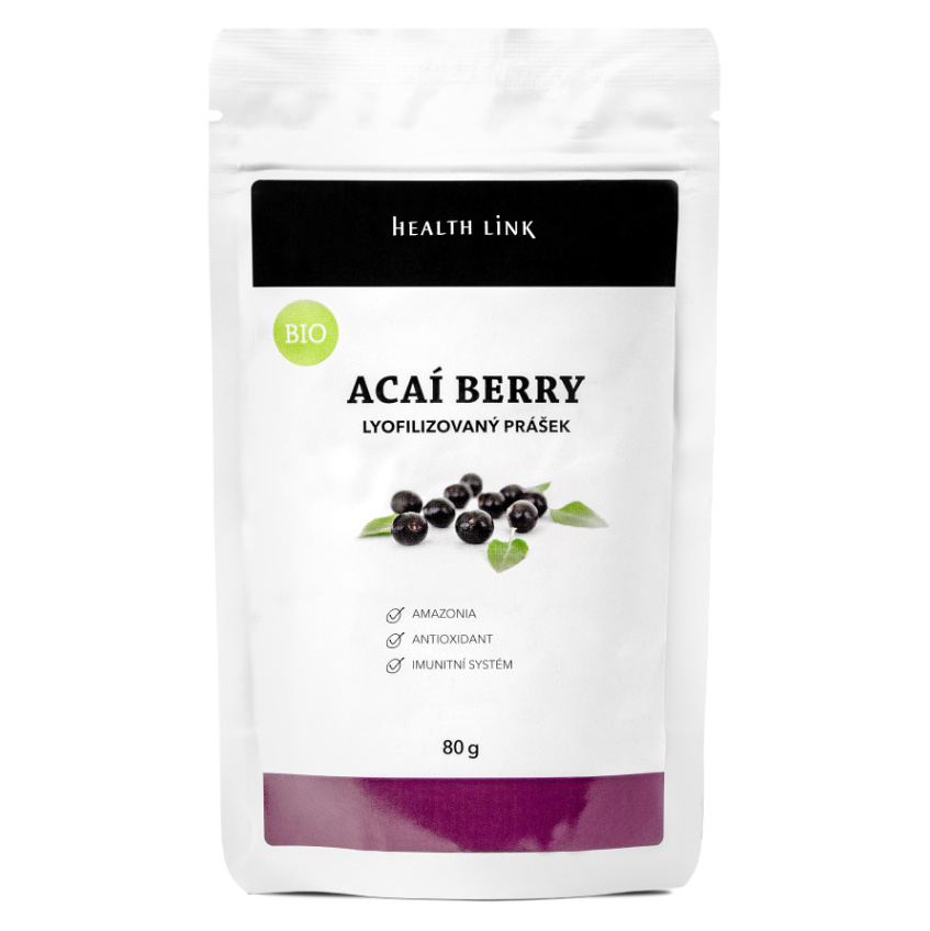 HEALTH LINK Prášok Acai BIO 80 g kúpite na Mojalekaren.sk