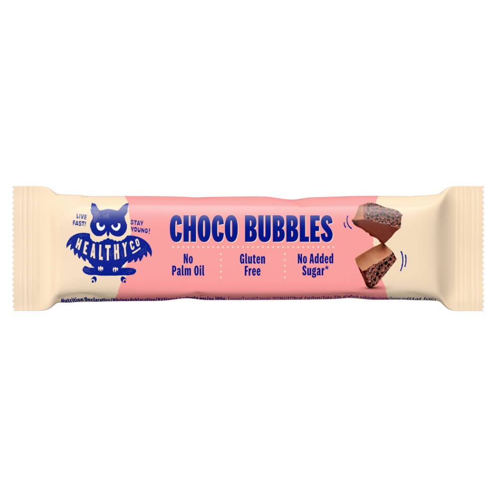 HealthyCo Choco Bubbles čokoládová tyčinka 30 g